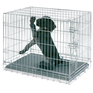 JAULA METÁLICA PARA PERROS - 1 PUERTA - 63 X 48 X 57 CM