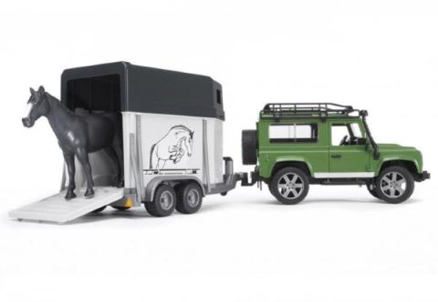 Land Rover Defender con Remolque para Caballos