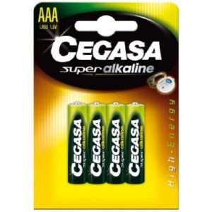 Pila cegasa super alcalina AA (LR6) 1,5v blister 4