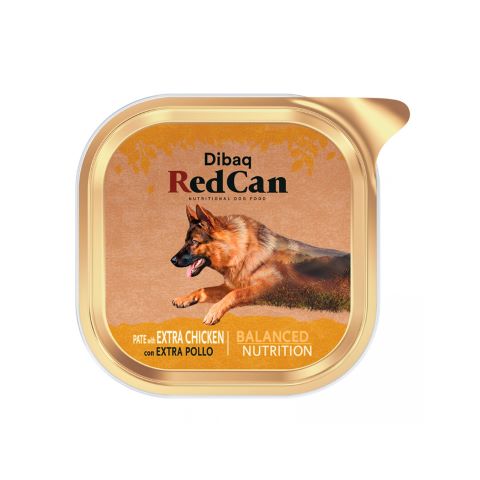 Paté de pollo para perros Dibaq Red Cat 300 Gr.
